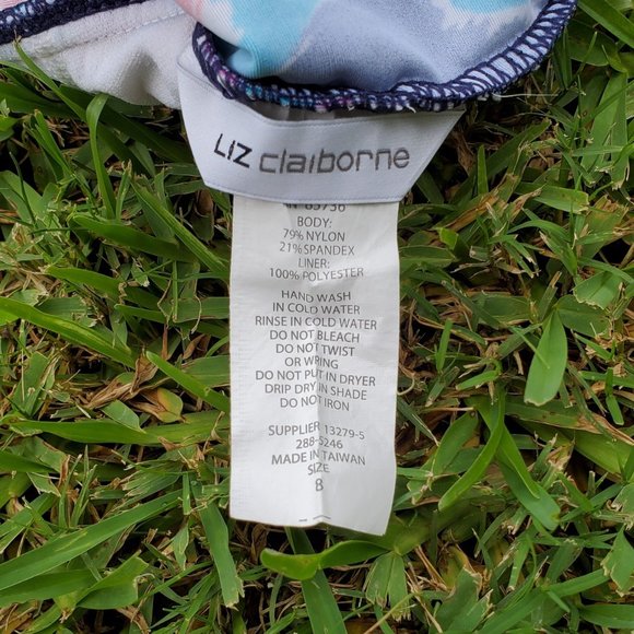 Liz Claiborne Colorful paisley tankini top! - Picture 4 of 4